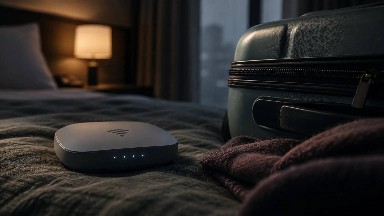 Illustrative image: streaming on hotel Wi-Fi