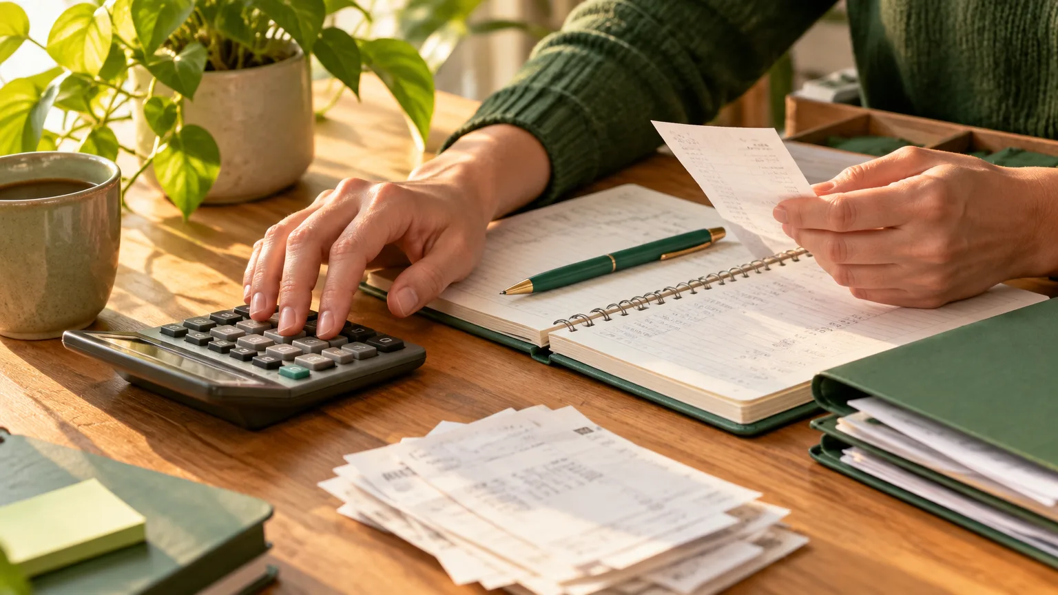 Illustrative image: small business bookkeeping
